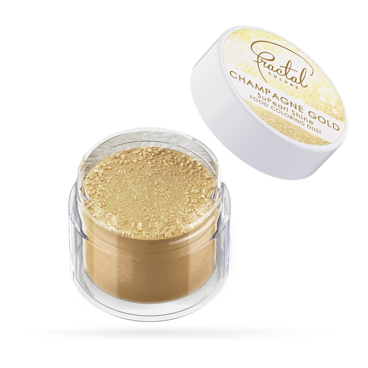 Fractal Champagne Gold Aranysárga csillámpor Étel dekorációs porfesték 3 g