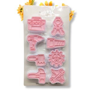 Marcipán/Fondant Kiszúró Szerszámos mintával 8 db-os 1 db
