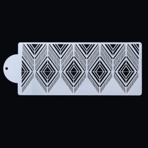 Torta Stencil Sablon - Svéd Minta 1db